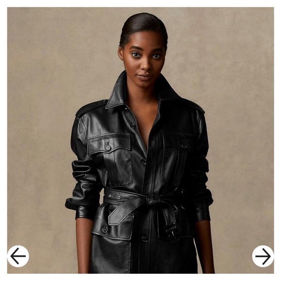 Ralph Lauren Purple Label Jackets & Blazers - NWT $3790 Ralph Lauren Collection Tasha Belted Lambskin  Black  Jacket Sz 4